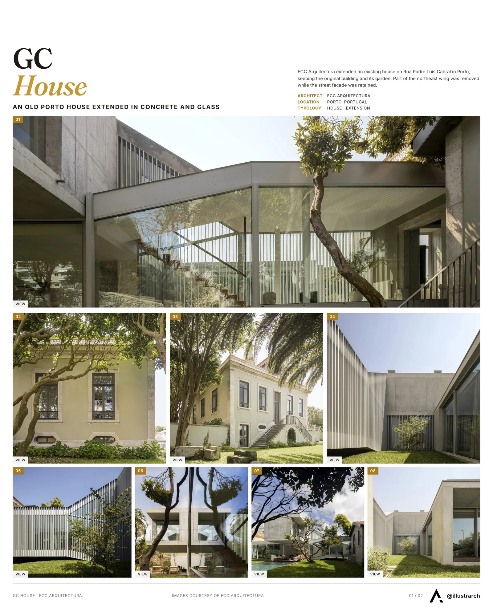 Presentation board cover for The Thoughtful Expansion of Rua Padre Luís Cabral, with the lead image, project summary and a grid of photographs and drawings
