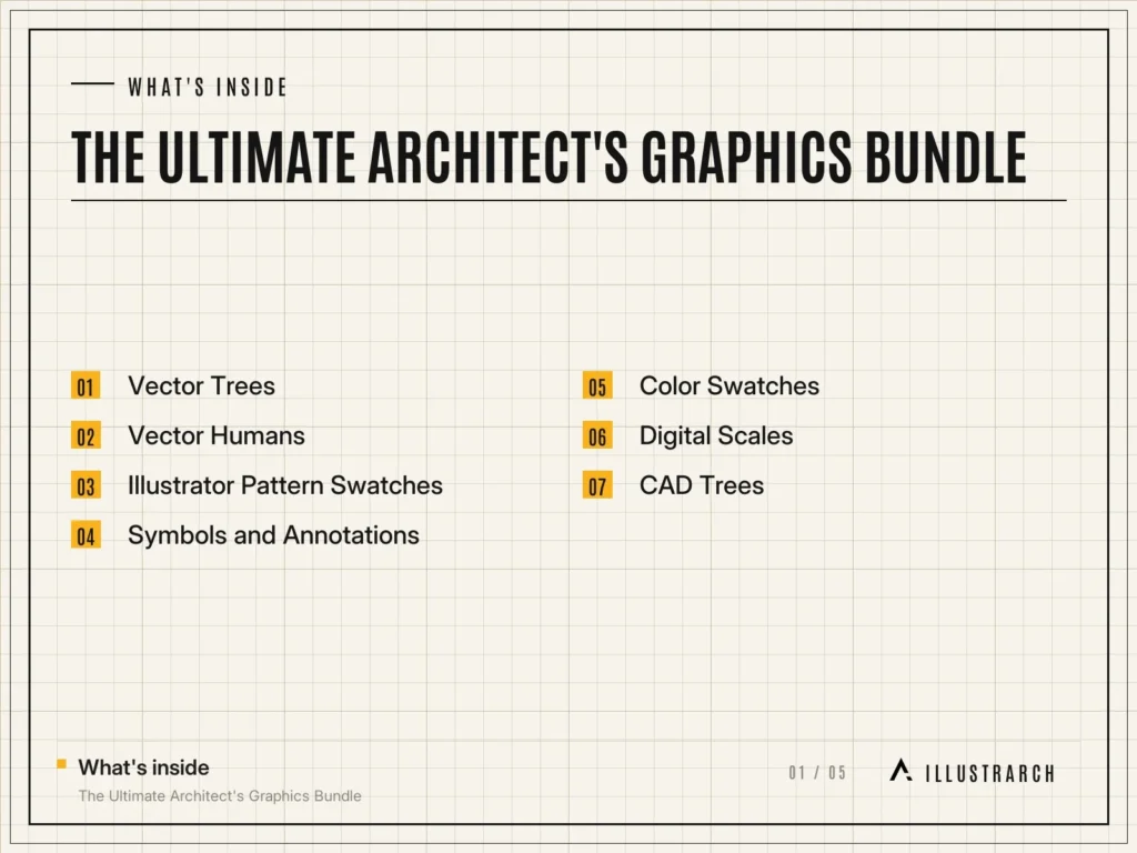 The Ultimate Architect's Graphics Bundle: card what s inside