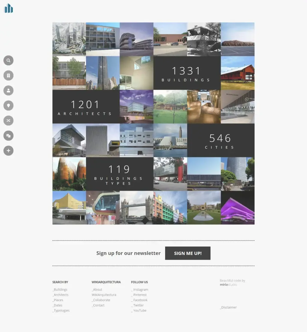 Wikiarquitectura free searchable architecture database with project information and building plans