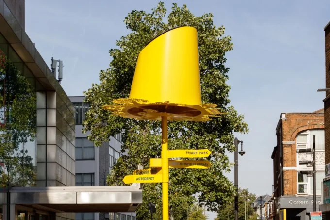 andre kong studio and Wayward Turn Old Lampposts into Solar-Powered Waylamps in Barnet